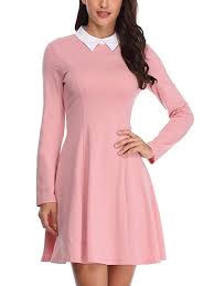 Fensace Womens Moonrise Kingdom Cosplay Pink Dresses For Women Casual Halloween Dresses Maxi Dress Party