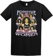New Positive Women 2 Sided Black T Shirt With Michelle Obama Mothers Day Special Women Shirts