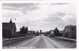 rp kindersley saskatchewan canada pu 1952 main street saskatchewan postcard antique images