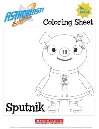Mo willems pigeon coloring page sketch coloring page. Astroblast Sputnik Coloring Sheet Scholastic Parents