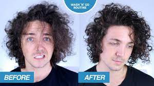 Styler (mousse & gel) description. Blumaan Hybrid Cream Clay On Curly Wavy Hair How To Men S Long Hairstyles Youtube