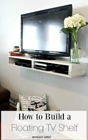 Adding design and functionality to your living space, this piece easily. Diy Floating Tv Shelf