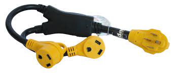50 amp female to 30 amp male rv adapter. Cynder Rv 50 Amp Male Y Adapter To Two 30 Amp Female Yellow