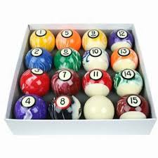 Aramith pool balls spots and stripes uk 2 inch set. Spots Stripes Marbleised Uk 2 Inch Ball Set Pool Snooker Tables