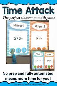 Write large syllables and letters on the whiteboard and participants (one at a time) throw the ball. Digital Team Math Game Time Attack Bundle Addition And Subtraction Classroom Math Games Math Games Math Addition