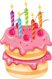 Birthday Cake With Balloons Clipart Pink Cake With Candles Png Clipart Birthday Clips Birthday Happy Birthday Cakes