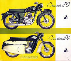 Poster For The 1961 Frances Barnett Cruiser 80 Cruiser 84 Both With The Amc 250cc Single Cylinder Two Stroke En Bsa Motorcycle Bike Poster Vintage Motorcycle
