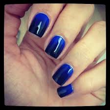Acrylic Black And Blue Ombre Nails Hayleyfrench S Photo Blue Black Ombre Nails Nailpolish Manicure Nails Fun Nails Black Ombre Nails