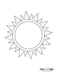 Introduce your beloved kids to the bright sun with the printable sun coloring page! 24 Fun Sun Coloring Pages Print Color Fun