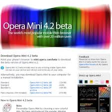 Opera mini browser beta is a free android software. Beta Version Of Opera Mini 4 2 Browser Available For Download Itproportal