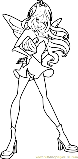 Stella and bloom dancing winx club. Bloom Winx Club Coloring Page For Kids Free Winx Club Printable Coloring Pages Online For Kids Coloringpages101 Com Coloring Pages For Kids