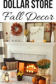 Diy Fall Decor Using Items Purchased From The Dollar Store So Simple And Easy But Best Of All Cheap Falldeco Fall Decor Diy Fall Decor Cheap Farmhouse Decor