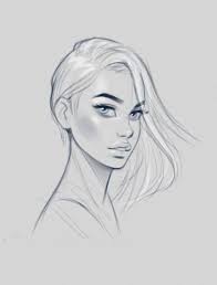 Best Drawing Faces Sketches Artworks Ideas Female Face Drawing Face Sketch Face Illustration