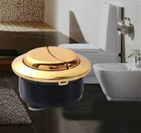 Pulsante Scarico WC Serbatoio for WC a doppio scarico Bottone color oro  Pulsante for WC a forma rotonda Accessori for il bagno 48 mm / 58 mm Toilet  ...