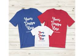 Patriotic Matching Family T Shirt Mockup Graphic By Mockup Station Creative Fabrica In 2020 Matching Family T Shirts Shirt Mockup Tshirt Mockup
