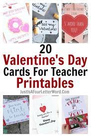 To download and print your free teacher's valentine's day card, click here. Love These Ideas For Teacher Valentine Gifts Simple And Sweet These Ideas And Free Printable Teacher Teacher Valentine Teacher Cards Teacher Valentine Cards