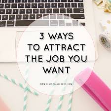 3 Ways To Attract The Job You Want Job Search Motivation Job Search Tips Job Interview Tips