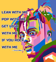 Juice Wrld In Wpap Digital Art By Siti Mahmudah