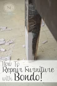Furniture Repair Bondo Vs Wood Filler Wood Repair Furniture Repair Redo Furniture