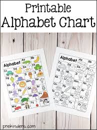 The free alphabet chart download includes 2 charts: Alphabet Printables For Pre K Preschool Kindergarten Prekinders