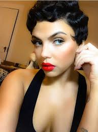 I look sooo good in the flesh! Does This Remind Anyone Else Of Betty Boop She Could Really Pull That Look Off Hair Styles Curly Hair Styles Short Hair Styles