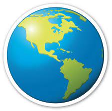 Earth Globe Americas Earth Globe Emoji Stickers Aesthetic Stickers