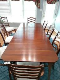Solid wood dining room furniture and custom upholstery dining room furniture by kincaid furniture in north carolina. Kincaid Cherry Dining Room Table With 8 Chairs Jd S Auctions