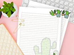 Paper on which to write, especially in ink. Downloadable Writing Paper For Kids Ruled Page Printable Etsy