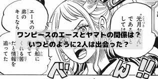 ワンピースのエースとヤマトの関係は いつどのように2人は出会った ワンピースネタバレ漫画考察 漫画 考察 ワンピース ネタバレ 漫画