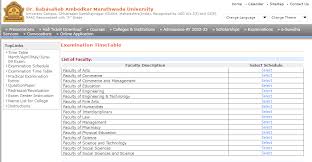 BAMU Time Table 2024 For BA BSc BCom BE ...