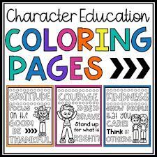 The character creator was built on the shoulders of giants: Character Education Coloring Worksheets Teaching Resources Tpt