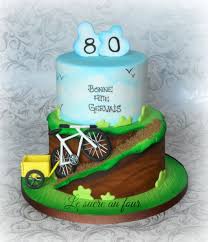 Two Tier Bicycle Cake Le Sucre Au Four Bicycle Cake Gravity Cake Bike Cakes