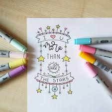 Dndbutfirstlettering Iloveyou Iloveyoumorethanallthestars Doodle Lettering Drawing Inspiration Instaart M Doodles Doodle Art Letters Art Journal Pages