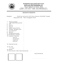 Contoh Format Biodata Guru Ilmu Sosial
