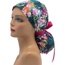 Buy Alexa Ponytail & Lining”space” Scrub Cap for Women,surgical Large  Ponytail Medical Hat,surgical Medical Accessory,doctor Nurse Medical Hat  Online in India