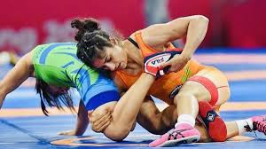 Vinesh is the daughter of wrestler mahavir singh phogat's younger brother rajpal and cousin of wrestlers geeta phogat and babita kumari. World Wrestling Championships Vinesh Phogat Gets Toughest Possible Draw Other News India Tv