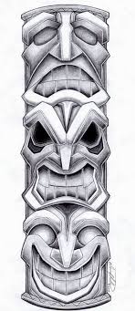 Totem Pole Tattoo Design By Spiderlaw On Deviantart Tiki objects by bosko has the finest handcarved tiki poles, original tiki ceramics, mugs, masks, tiki bars. totem pole tattoo design by spiderlaw