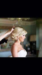 Bridal Hair By Bangs And Blush Hair Stylist Wendy Thorne Bride Makeup Bridal Hair Hair Styles