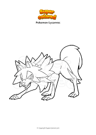 You can use these free pokemon coloring pages lycanroc midnight form for your websites, documents or presentations. Coloring Page Pokemon Lycanroc Supercolored Com