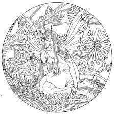 Free printable fairy coloring pages for adult. Difficult Mandala Fairy Coloring Page Free Printable Coloring Pages For Kids