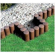 bordure de jardin imitation rondin de bois bordure jardin plastique bordure de jardin rondin de bois
