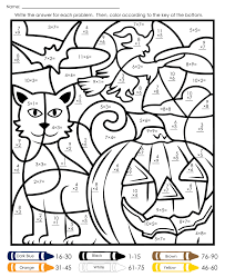 When we think of october holidays, most of us think of halloween. 10 Best Halloween Addition Color By Number Printables Printablee Com