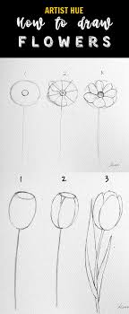 How To Draw Flowers Easy Drawings Sketches Flower Drawing Flower Drawing Tutorials
