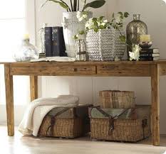 Remodelaholic 25 Ways To Decorate A Console Table Sofa Table Decor Entryway Table Decor Wood Console Table