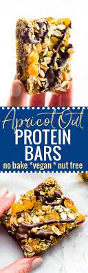 No Bake Apricot Oat Protein Bars Nut Free Vegan Video Cotter Crunch Recipe Protein Bar Recipes Snacks Protein Bars Homemade