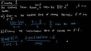 Maybe you would like to learn more about one of these? Section 2 1 Introduction To Instantaneous Rate Of Change Youtube