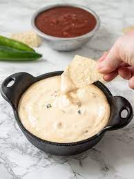 It's the perfect vegetarian and gluten free game day dip! Copycat Chipotle Queso Blanco Culinary Ginger
