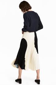Black And White Pleated Skirt Pleated Skirt Black White Women H M Us White Long Skirt Womens Maxi Skirts Skirts