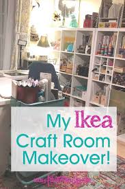Craft room organization and storage ideas. My Ikea Kallax And Alex Desk Craft Room Makeover Artsy Fartsy Life
