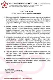 Peraturan menteri pendidikan dan kebudayaan tentang perubahan kedua atas peraturan menteri pendidikan dan kebudayaan nomor 3 tahun 2019 tentang petunjuk teknis bantuan operasional sekolah reguler. Kenyataan Media Rasmi Ppbm Berhubung Pelantikan Menteri Pendidikan Baharu Doc The Third Force